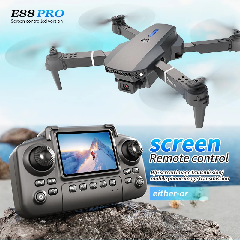 Profesyonel E88 PRO Drone ekra - Drone Kit Professional incelemesi ve fiyatı
